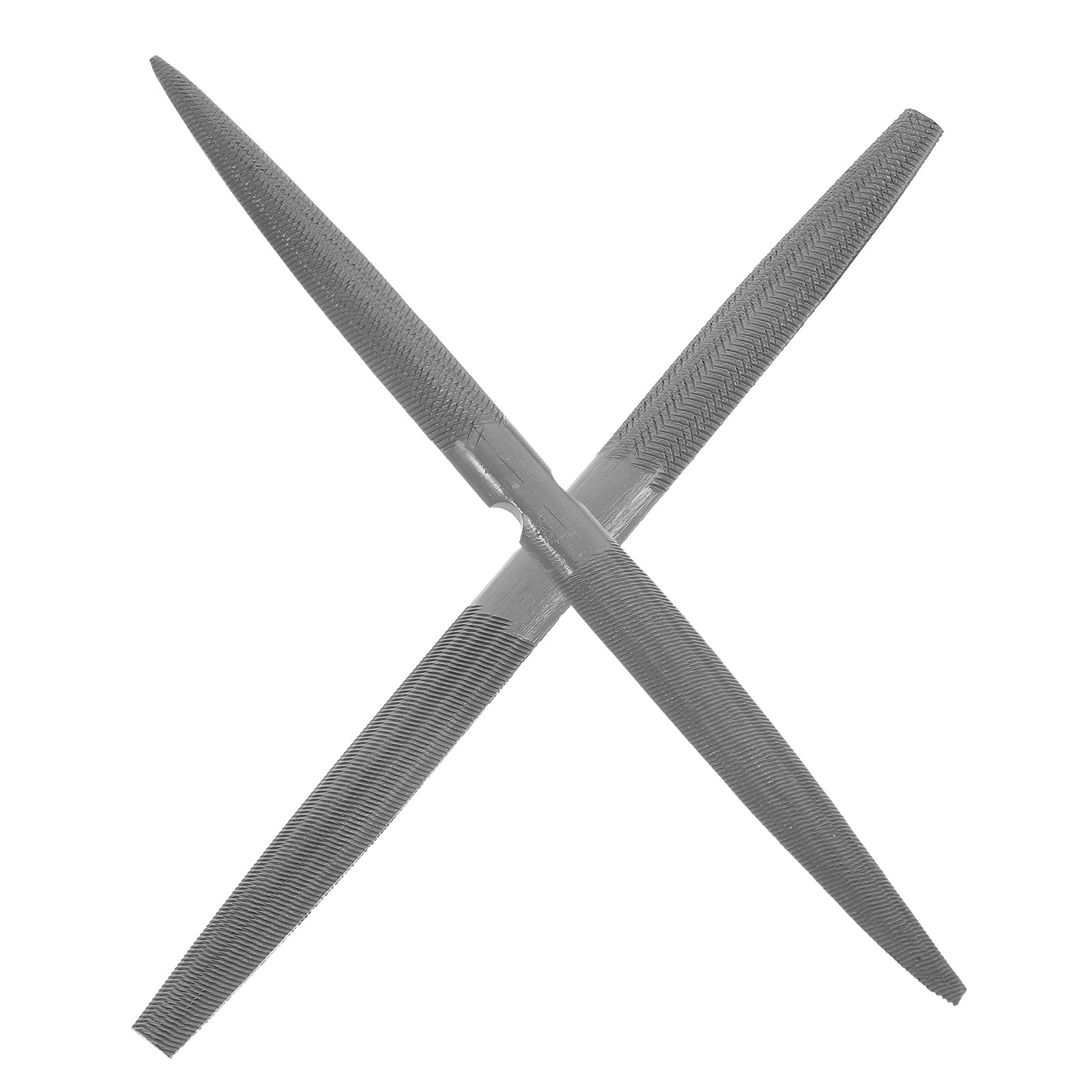 Woodworking Files - เครื่องมือขัดแต่งขี้ผึ้งแบบสองด้านทรงครึ่งวงกลม 2 ชิ้น สำหรับงานเครื่องประดับ งานแกะสลักขี้ผึ้ง งานโลหะ