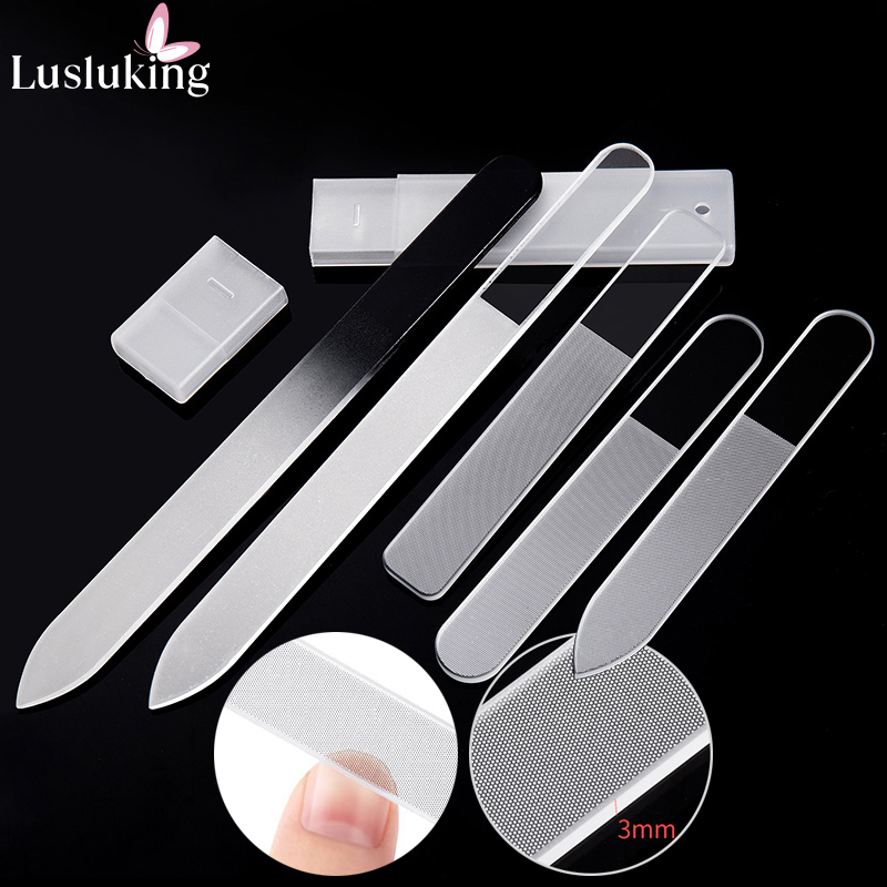 Woodworking Files - แก้วใสตะไบเล็บ Buffing Grit Sanding ขัดเล็บเล็บชุดเครื่องมือ Professional