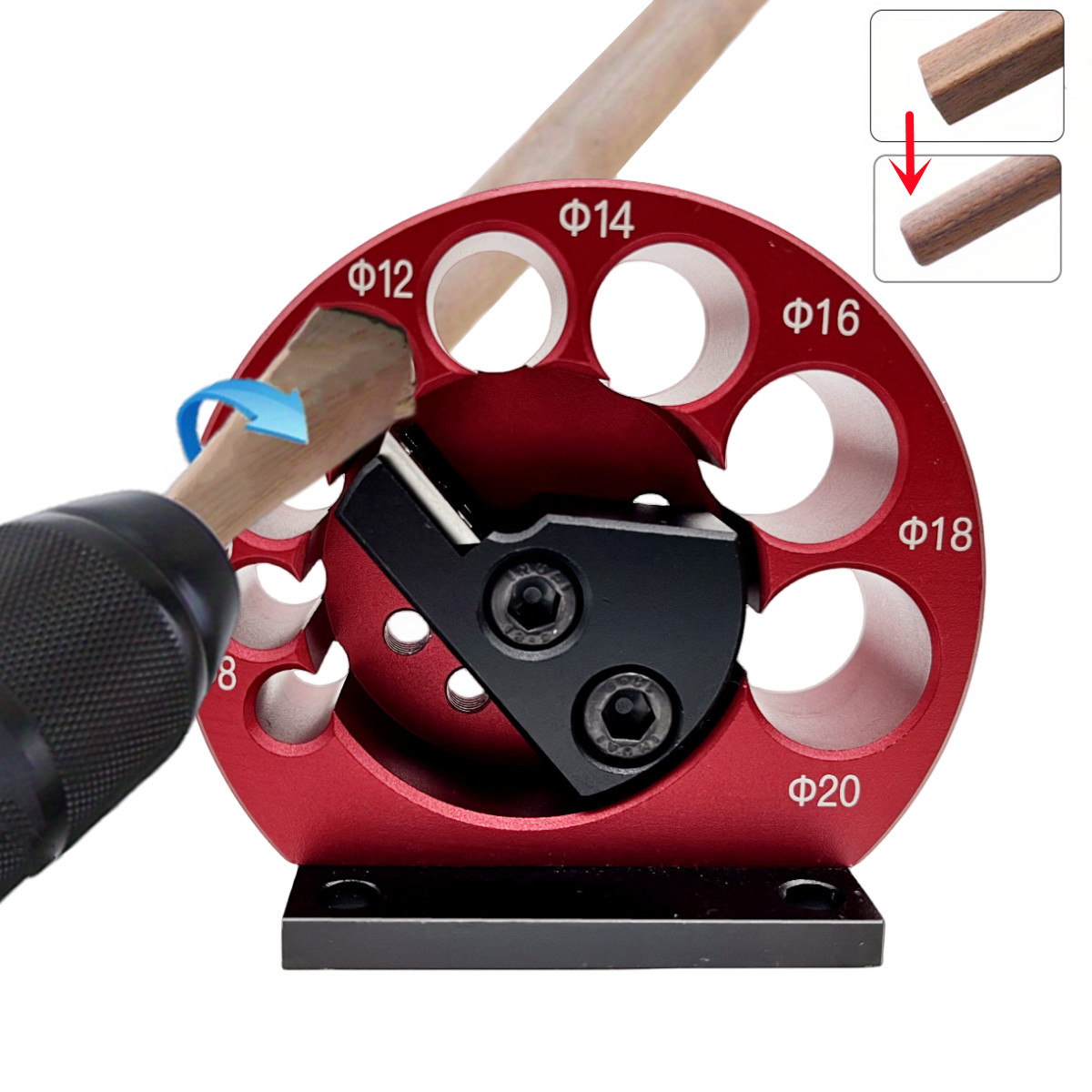 Woodworking Or Woodworking - เครื่องทำเดือย8รูแบบปรับได้ใบมีดคาร์ไบด์ขนาด8มม.-20มม. เครื่องมือช่วยในการกัด Bor listrik สำหรับงานไม้