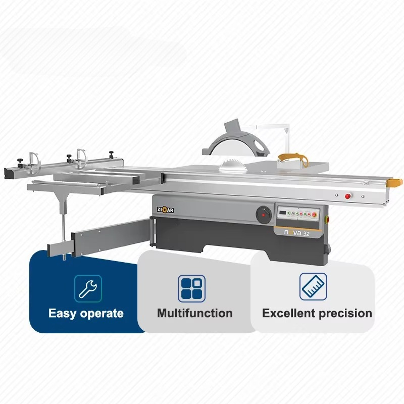 Zicar Woodworking Machinery - เครื่องตัดไม้แบบอัตโนมัติ ZICAR NOVA32 แบบสองใบมีด เครื่องเลื่อยแผ่นแบบโต๊ะเลื่อนสำหรับงานไม้ ราคาสำหรับการขาย