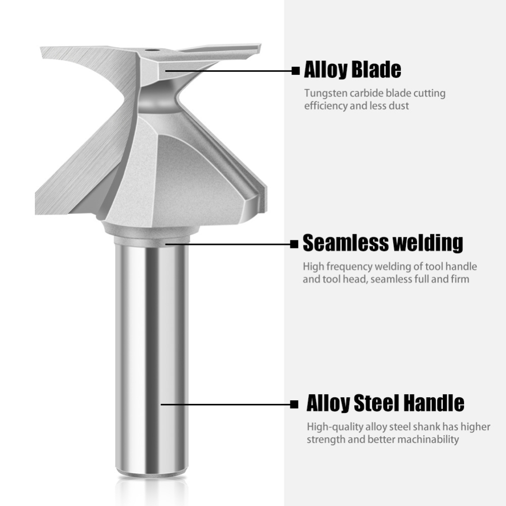 ดอกกัดไม้คาร์ไบด์แบบล็อคมุม 45 - Router Bits For Woodworking บทวิจารณ์และราคา