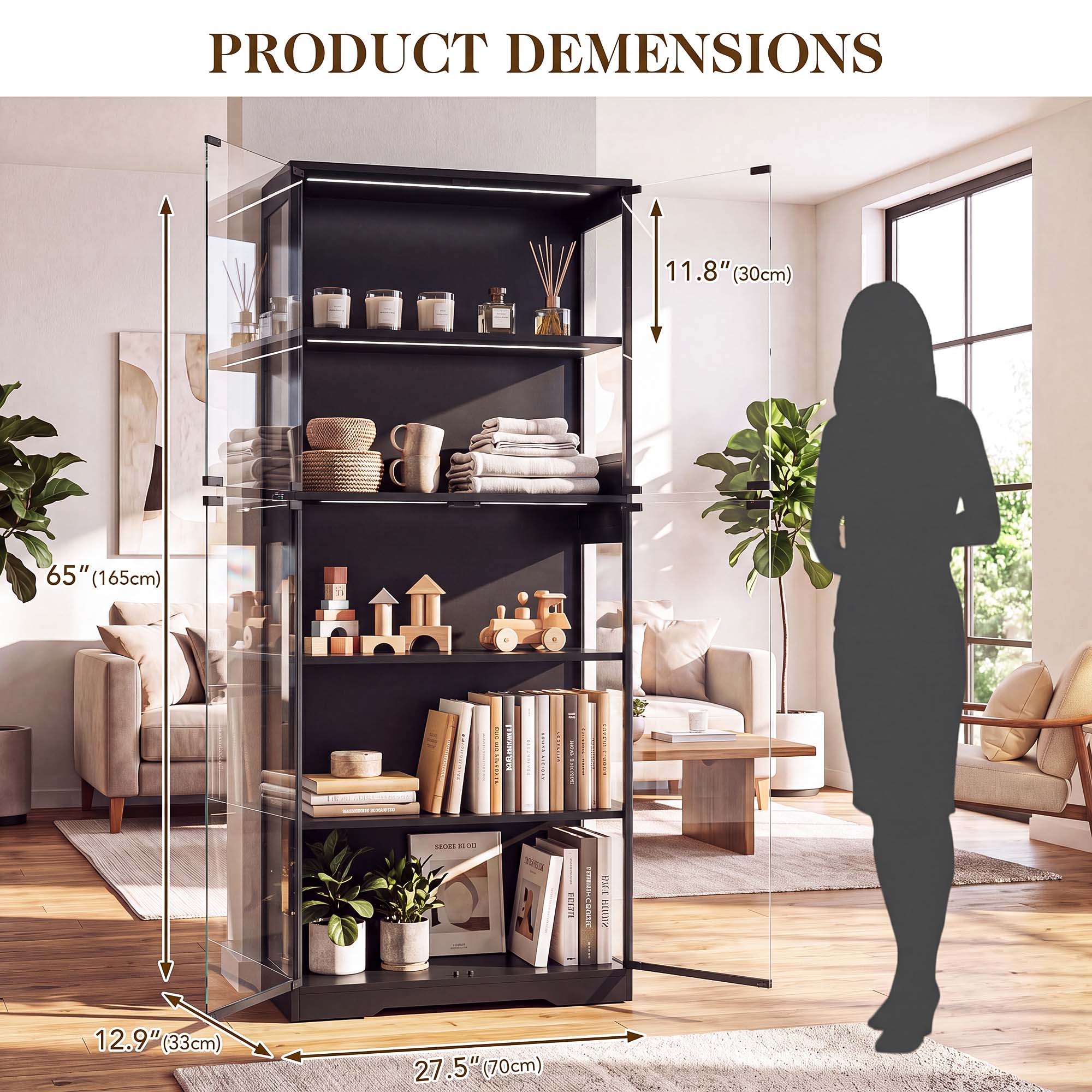 ตู้โชว์ 5 ชั้น TCGBKAF พร้อมปร - Woodworking Show บทวิจารณ์และราคา