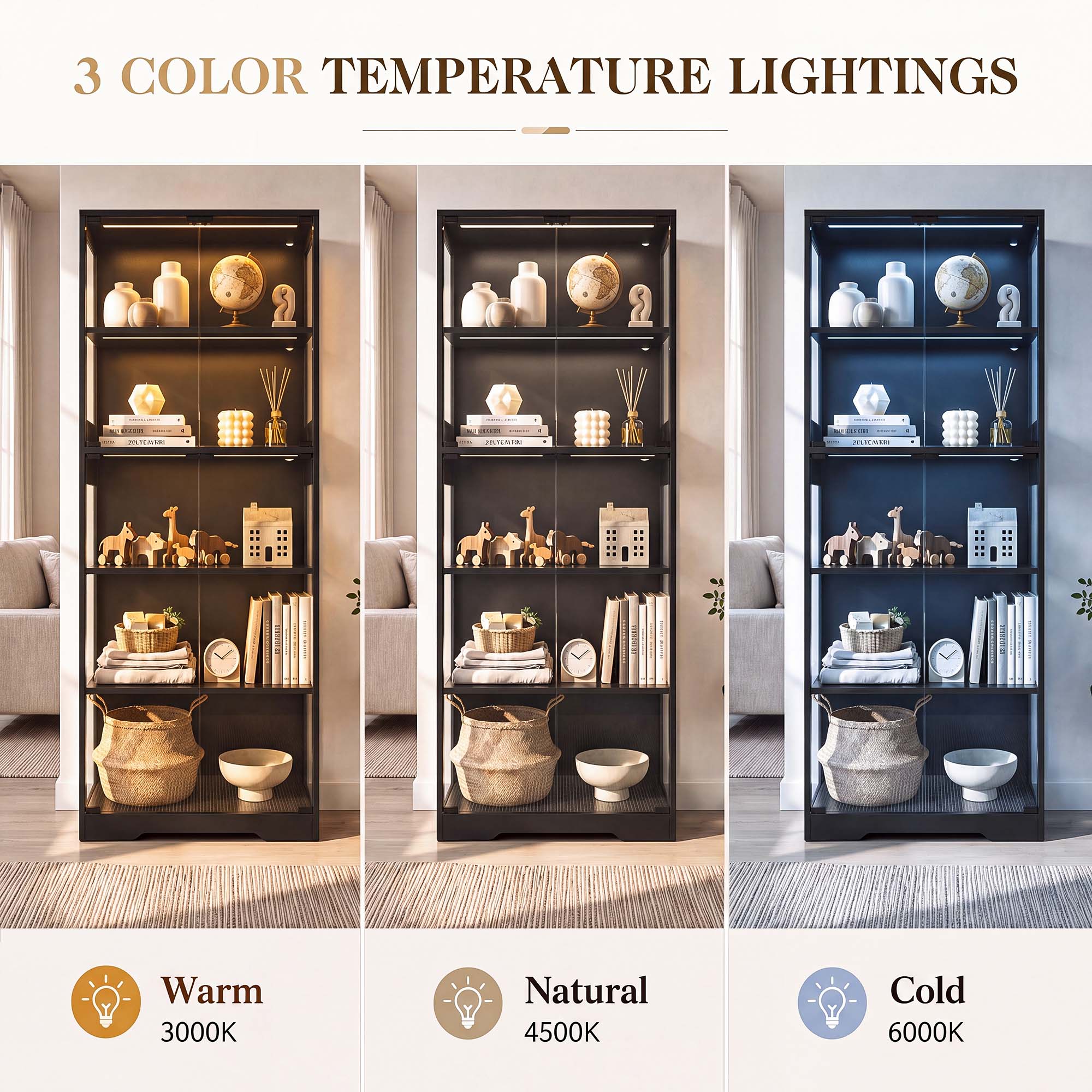 ตู้โชว์ 5 ชั้น TCGBKAF พร้อมปร - Woodworking Show บทวิจารณ์และราคา