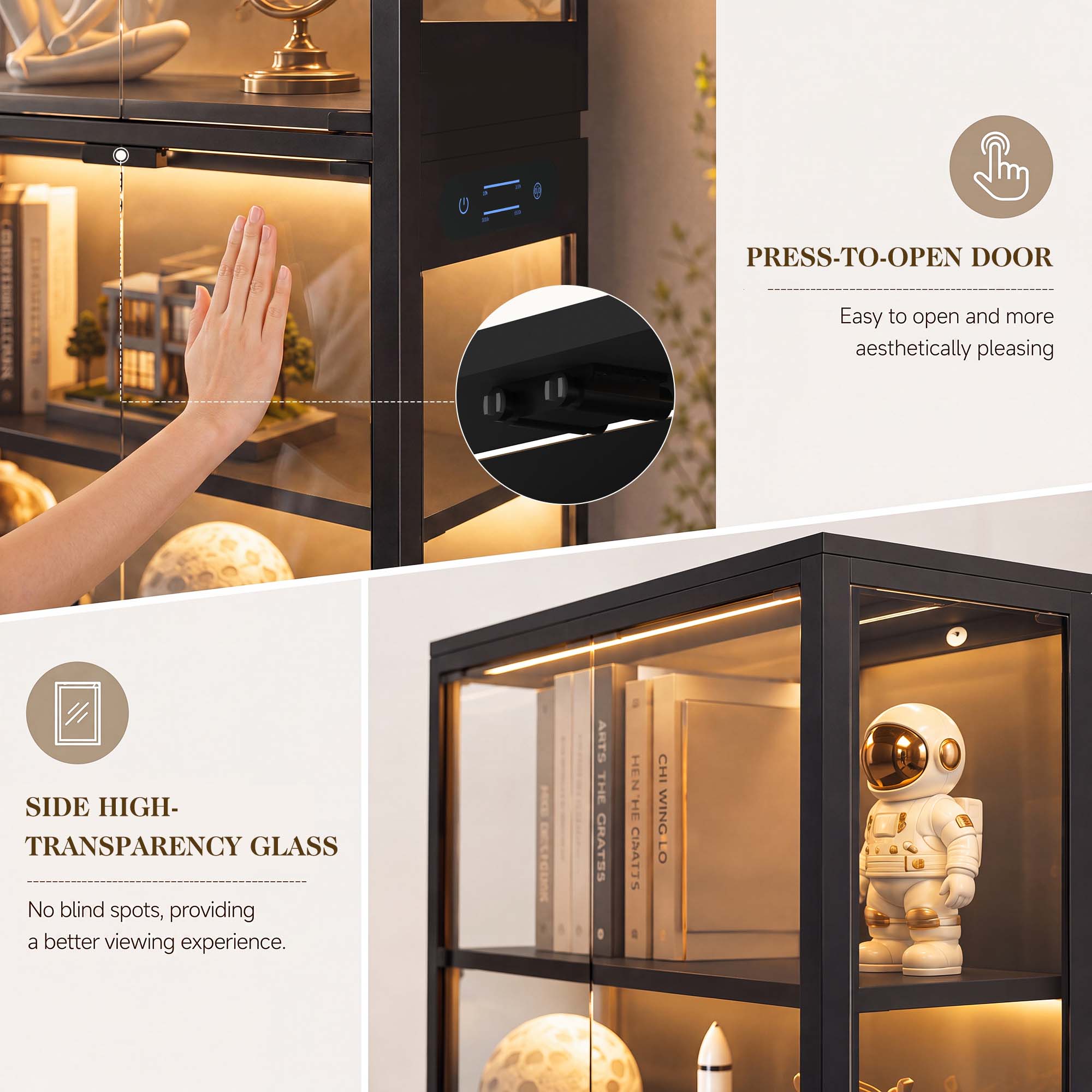 ตู้โชว์ 5 ชั้น TCGBKAF พร้อมปร - Woodworking Show บทวิจารณ์และราคา