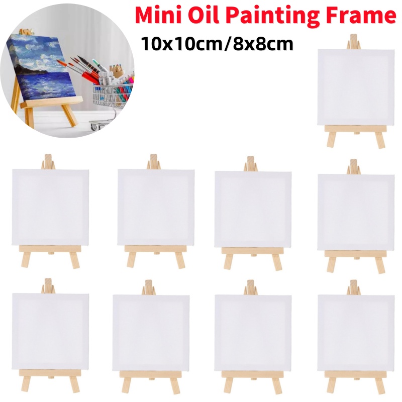 12 ชิ้น Mini ภาพวาดสีน้ํามันกร - Woodworking School บทวิจารณ์และราคา