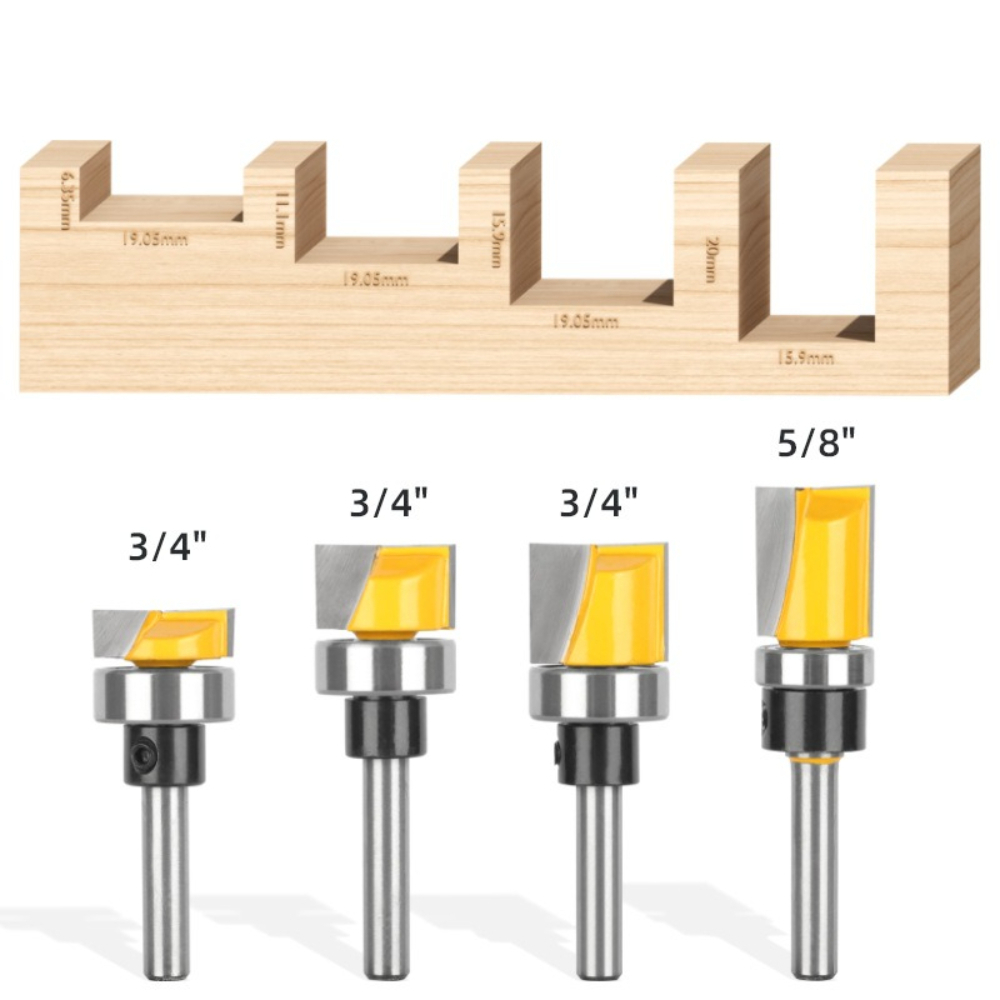 ดอกเราเตอร์แบบฟลัชทริม ขนาด 1/ - Router Bits For Woodworking บทวิจารณ์และราคา