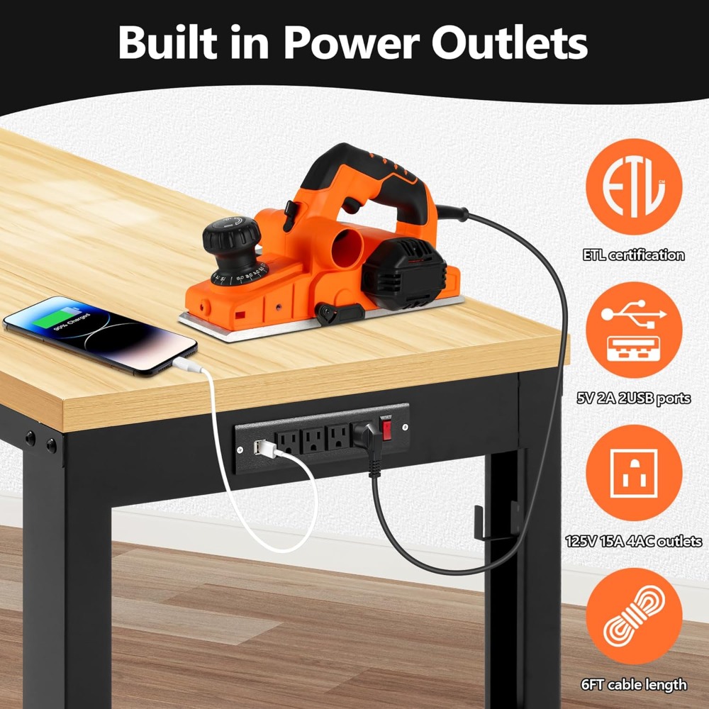 โต๊ะทำงานปรับระดับได้, โต๊ะทำง - Woodworking Bench บทวิจารณ์และราคา