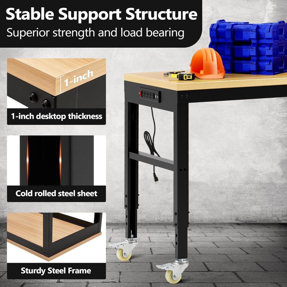 โต๊ะทำงานปรับระดับได้, โต๊ะทำง - Woodworking Bench บทวิจารณ์และราคา