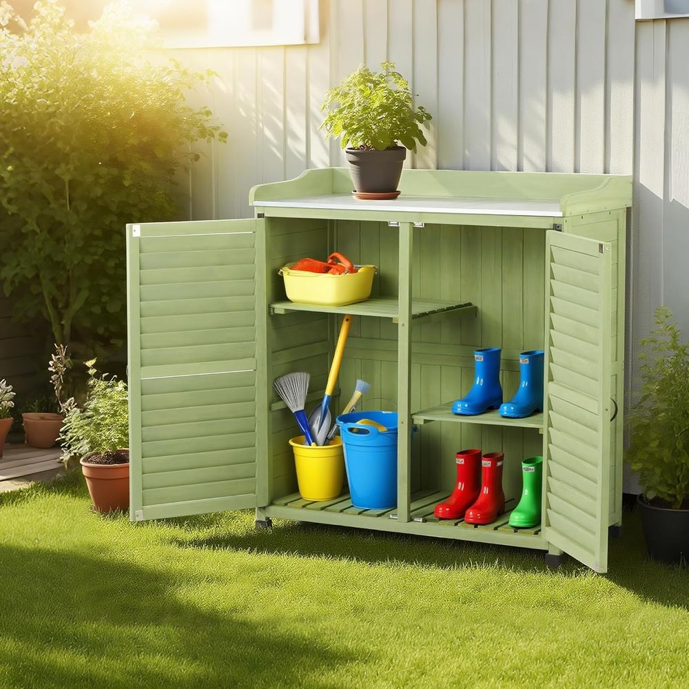 โต๊ะปลูกต้นไม้กลางแจ้งพร้อมท็อ - Woodworking Or Woodworking บทวิจารณ์และราคา