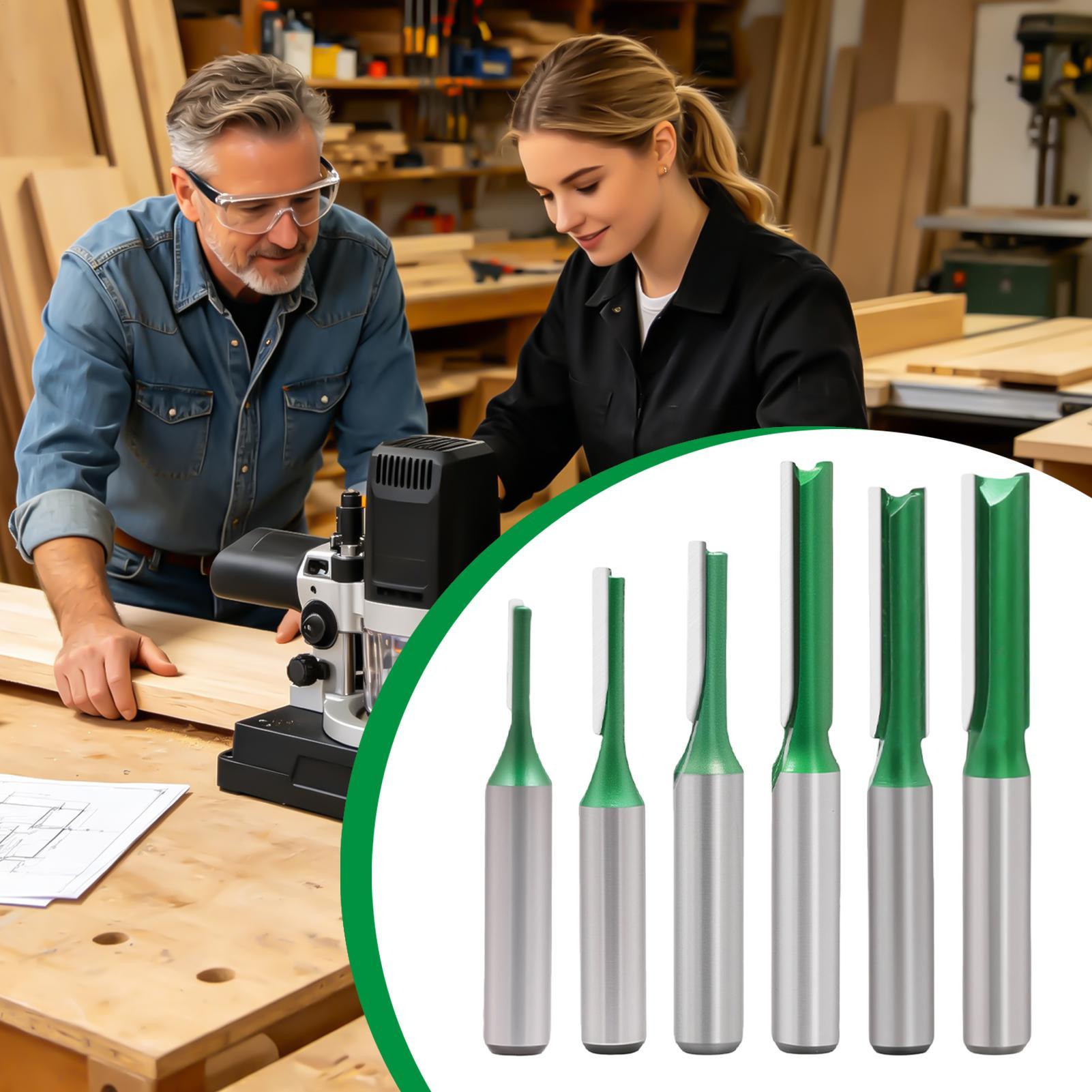 ดอกเราเตอร์งานไม้แบบตรง ขนาดก้ - Router Bits For Woodworking บทวิจารณ์และราคา