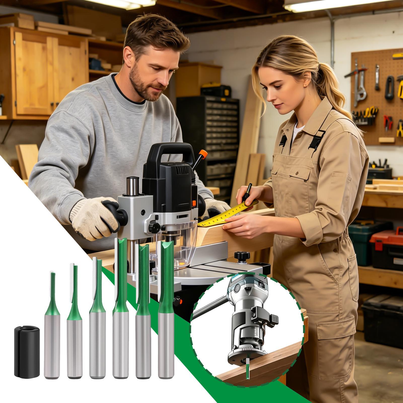 ดอกเร้าเตอร์ตรง ขนาดก้าน 8 มม. - Router Bits For Woodworking บทวิจารณ์และราคา