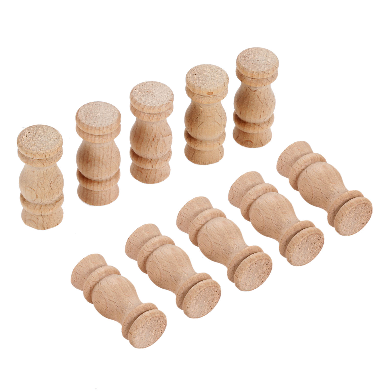 10Pcs 4*1.7ซม.ไม่ทาสีไม้หัตถกร - Woodworking Lathe บทวิจารณ์และราคา