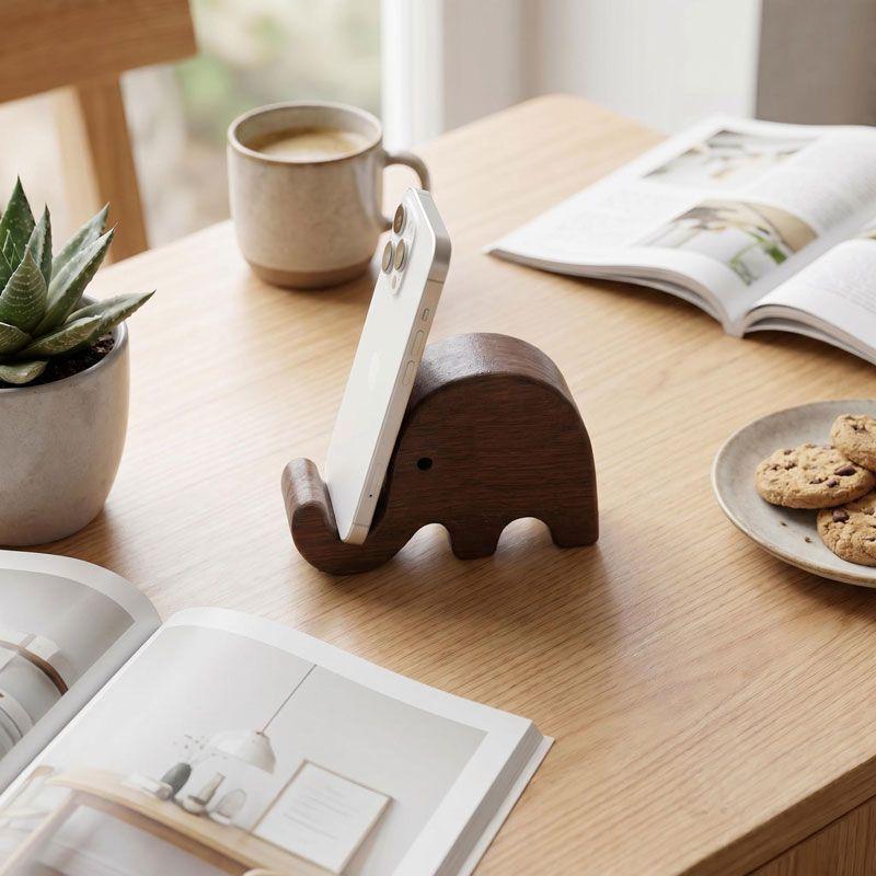 ที่วางโทรศัพท์ไม้เนื้อแข็งสีดำ - Woodworking Show บทวิจารณ์และราคา