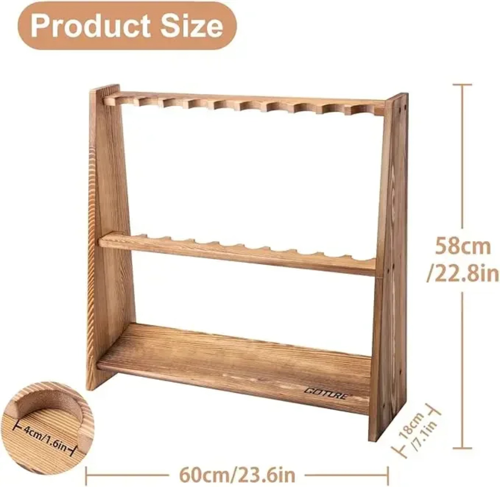 ชั้นวางคันเบ็ดตกปลา Goture ทำจ - Woodworking Show บทวิจารณ์และราคา