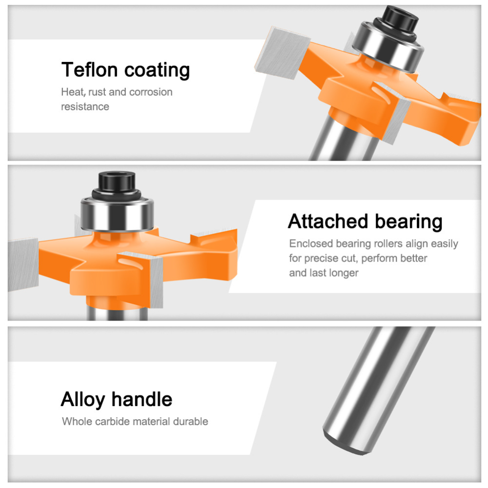 ดอกกัดร่อง T-Slot 4 ปีก ขนาดก้ - Router Bits For Woodworking บทวิจารณ์และราคา
