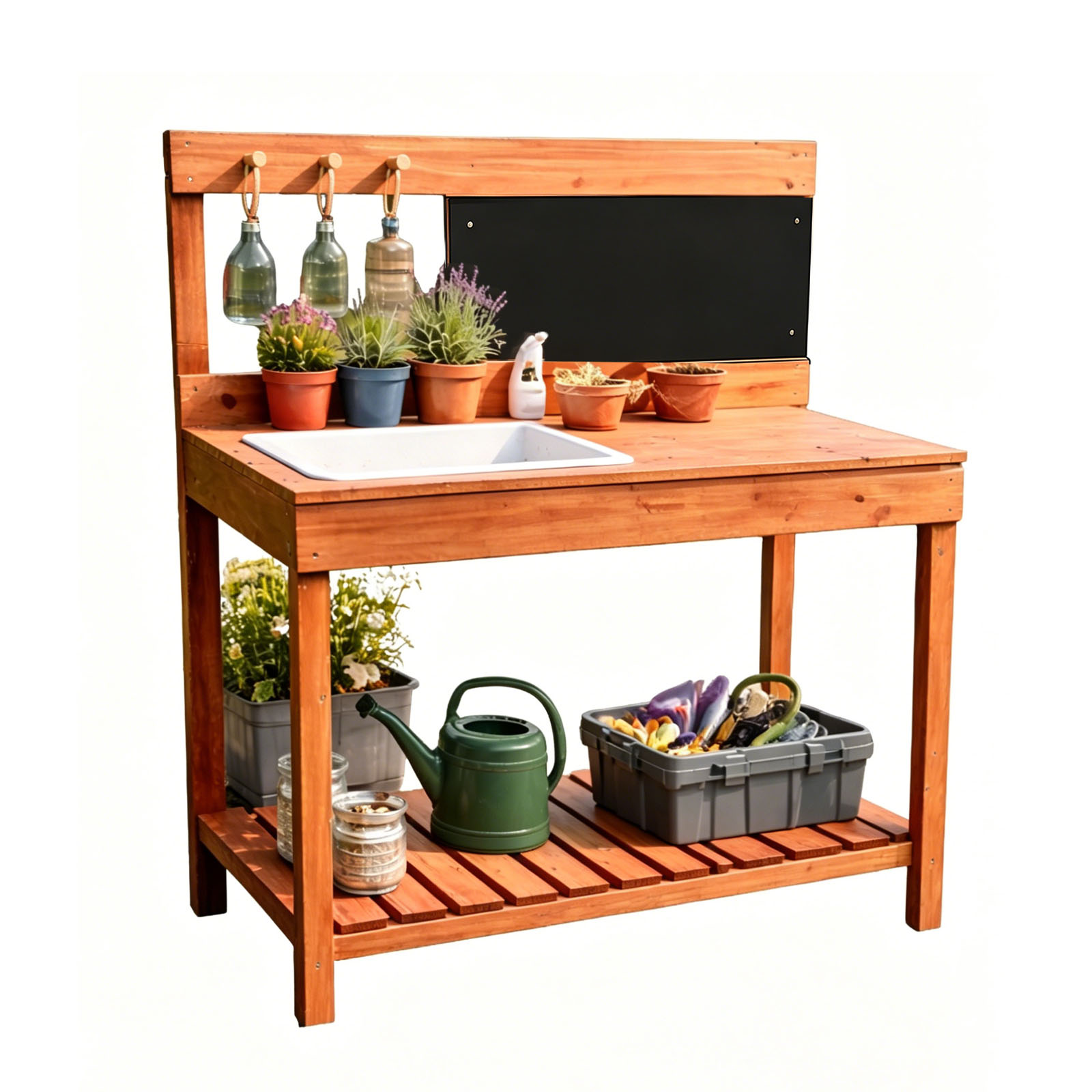 โต๊ะปลูกต้นไม้ไม้สำหรับเด็ก ใช - Woodworking Bench บทวิจารณ์และราคา