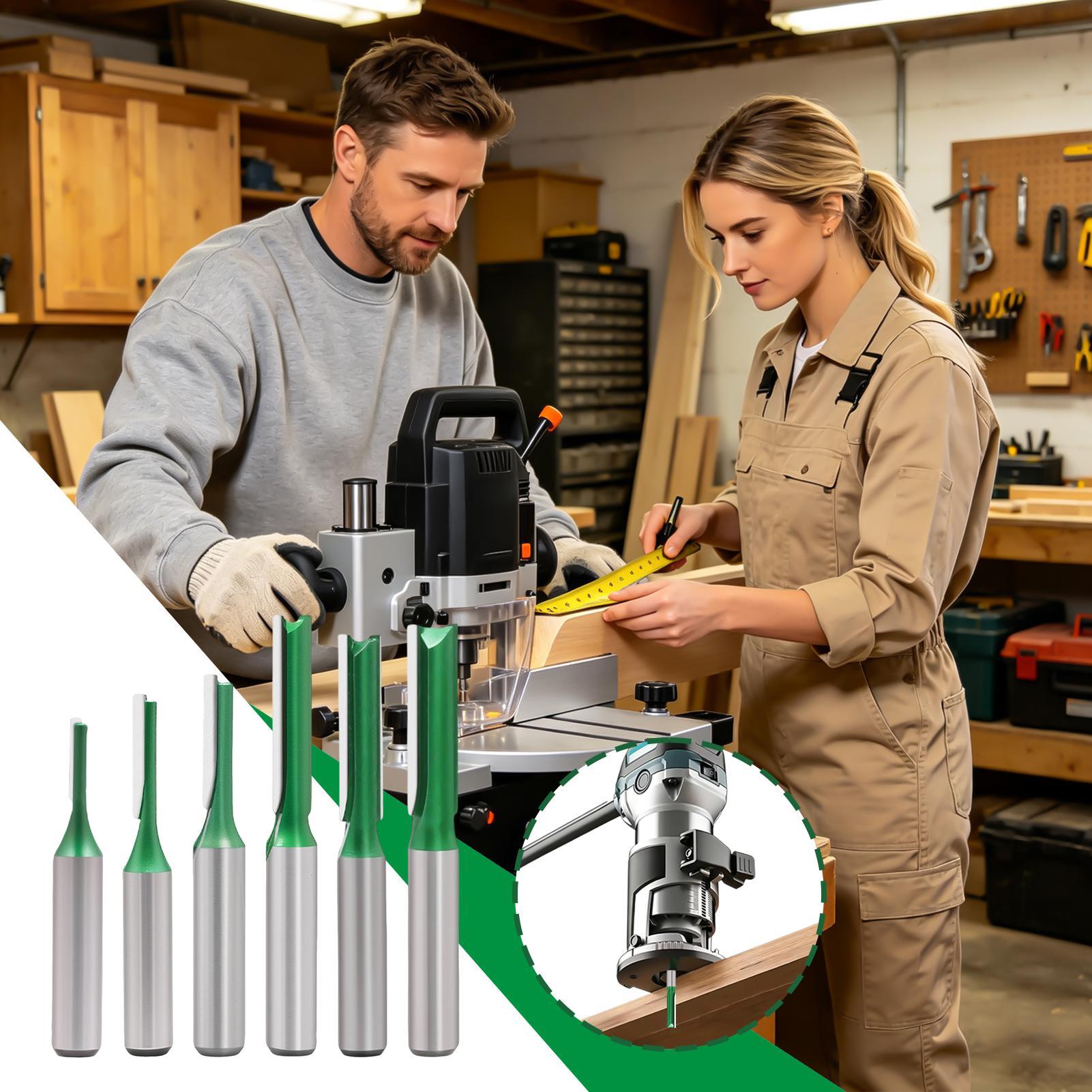 ดอกเราเตอร์งานไม้แบบตรง ขนาดก้ - Router Bits For Woodworking บทวิจารณ์และราคา
