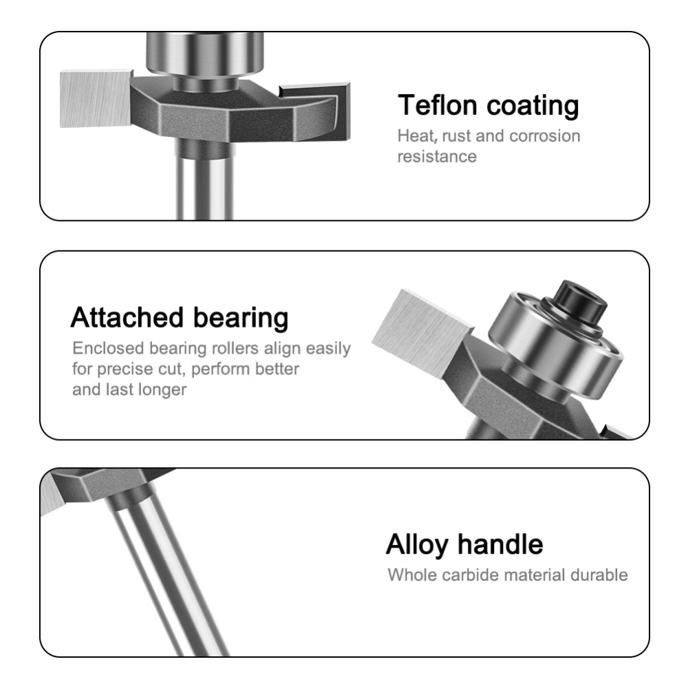 ดอกกัดร่องไม้คาร์ไบด์แบบด้ามจั - Router Bits For Woodworking บทวิจารณ์และราคา