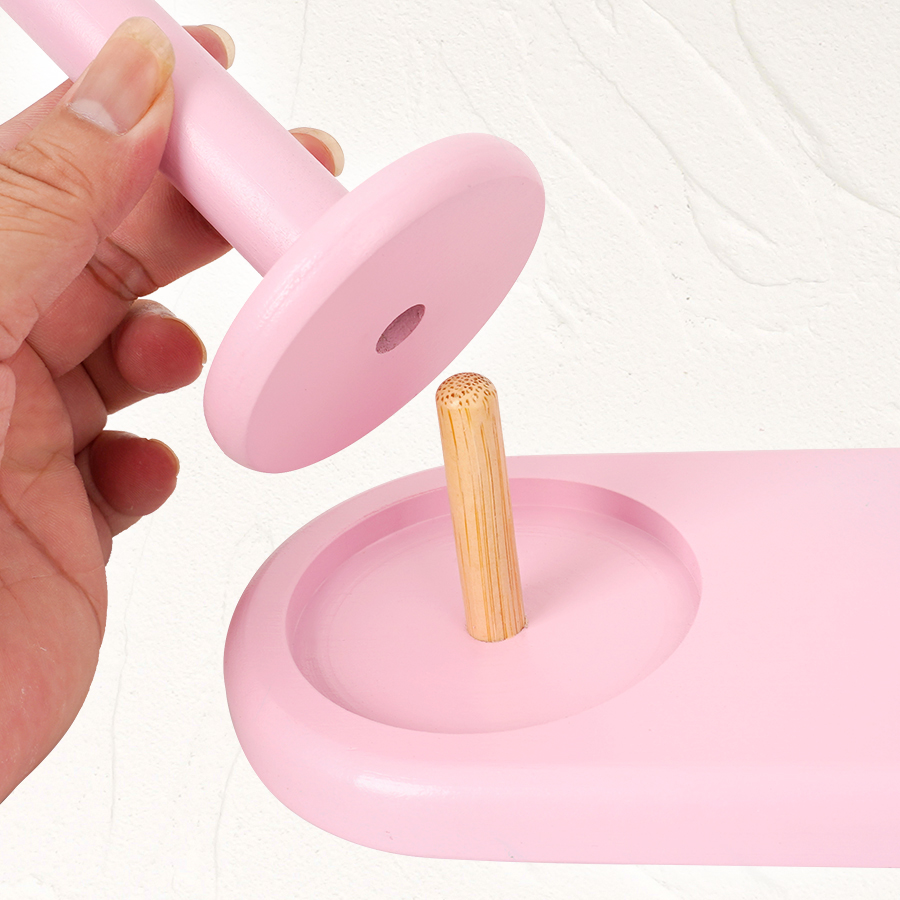 ที่วางไหมพรมไม้แบบสองแกน 1 ชิ้ - Woodworking Crafts บทวิจารณ์และราคา