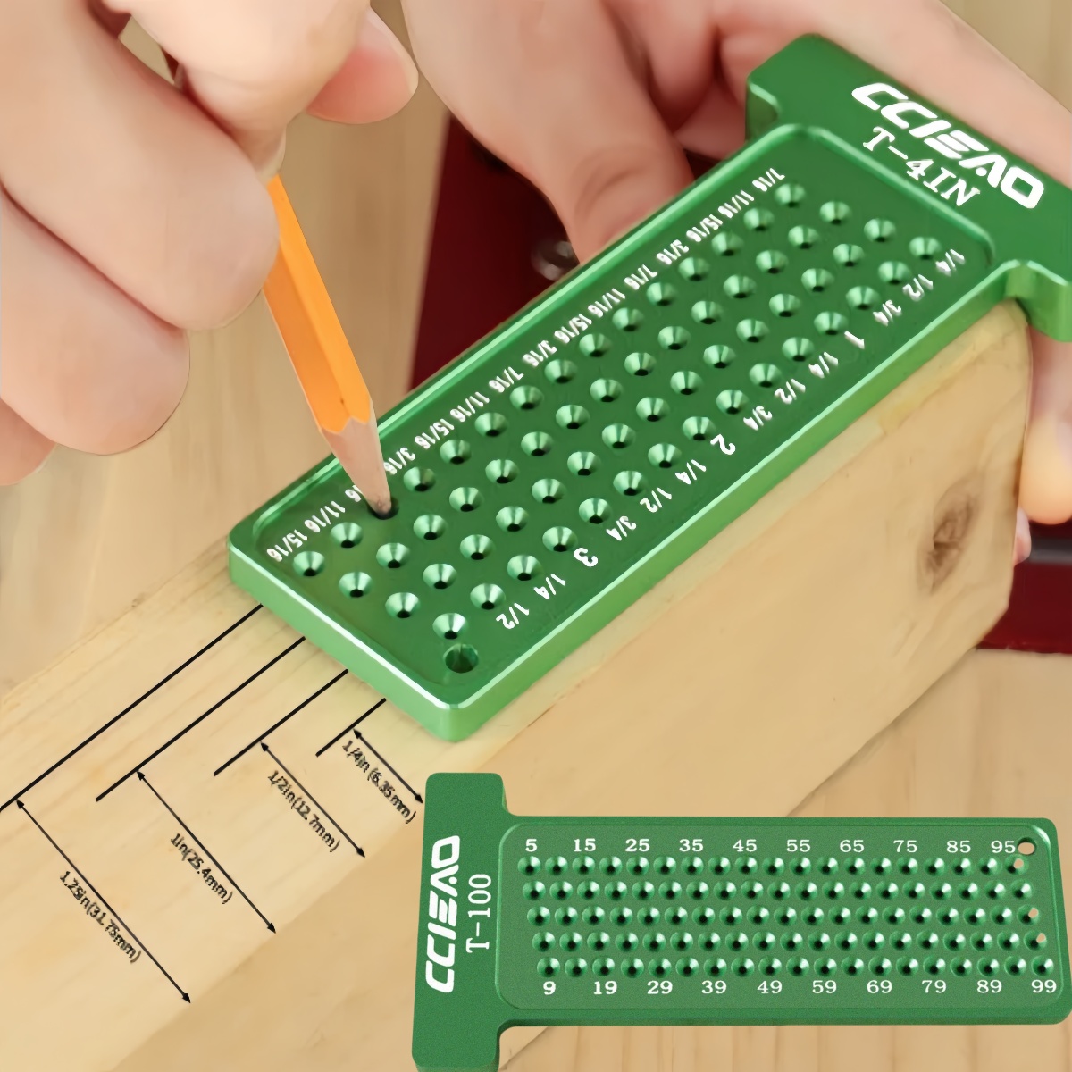 4 นิ้ว/100 มม.ไม้ Scribe,เมตริ - Woodworking Essentials บทวิจารณ์และราคา