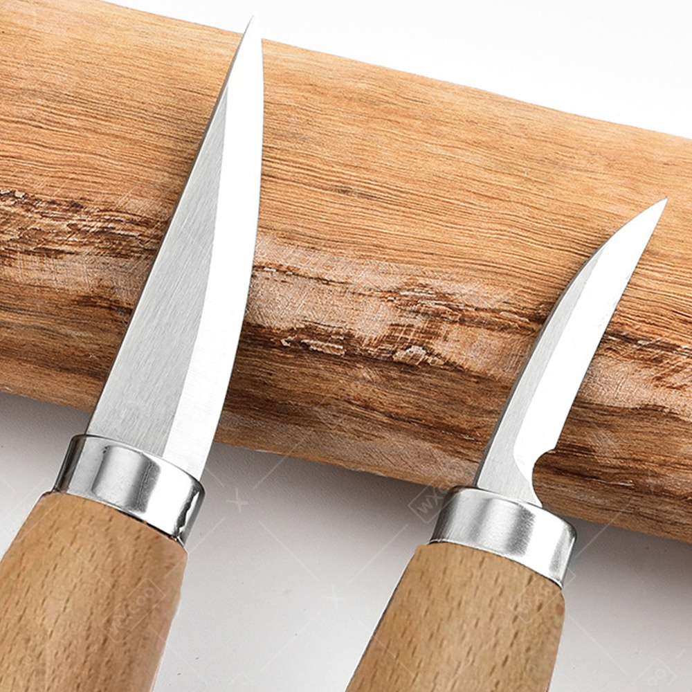 มีดแกะสลักไม้ WXCOO แบบโค้งมน  - Woodworking Essentials บทวิจารณ์และราคา